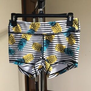 KFT Pineapple Party booty shorts size medium